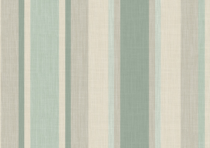 Laura Ashley Awning Stripe, Smoke Green - Twist&Fit Roman Blind - Image 8
